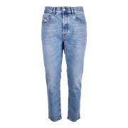 Klassieke Denim Jeans met Elastaanmix Diesel , Blue , Heren