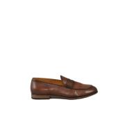 Leren schoenen met rubberen zool Pantanetti , Brown , Heren