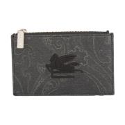 Arnica Leren Kaarthouder Zwart Etro , Black , Dames