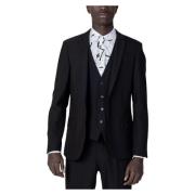 Slim Fit Heren Colbert Lente/Zomer Antony Morato , Black , Heren