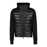 Zwarte Bi-Materiaal Jas, Herfst-Winter 2024 Moncler , Black , Heren