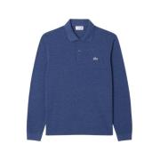 Originele Polo met Lange Mouwen Lacoste , Blue , Heren