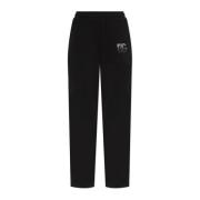 Sweatpants met logo afgewerkt met glinsterende kristallen Dolce & Gabb...