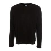 Wafel Gebreid Longsleeve Shirt Nn07 , Black , Heren