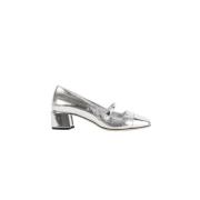 Zilveren Leren Pumps met Band Jimmy Choo , Gray , Dames