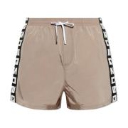 Zwemshorts met logo Dsquared2 , Beige , Heren