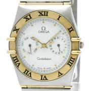 Pre-owned Yellow Gold watches Omega Vintage , White , Heren