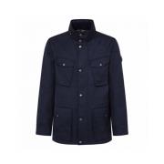 Waterbestendige Cargo Jas met Capuchon Hackett , Blue , Heren