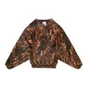 Luipaardprint fluwelen top Isabel Marant , Multicolor , Heren