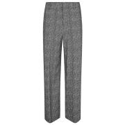 Beige Hoge Taille Viscose Broek Staud , Gray , Dames