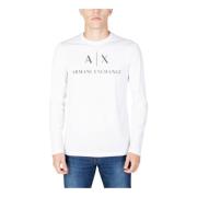 Longsleeve T-shirt met print Armani Exchange , White , Heren