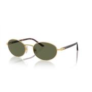 Gouden Ovale Gepolariseerde Zonnebril Persol , Yellow , Unisex