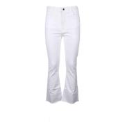 Katoen Elastaan Jeans Cycle , White , Dames