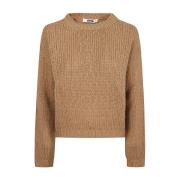 Kameelwol Crewneck Sweater Mauro Grifoni , Brown , Dames