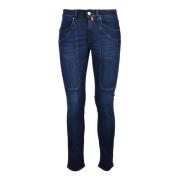 Katoen Elastaan Jeans Jeckerson , Blue , Heren