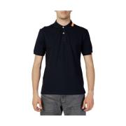 Blauw Katoenen Poloshirt Suns , Blue , Heren