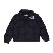 Retro Nuptse Black Tienerjas The North Face , Black , Heren