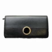 Pre-owned Leather wallets Bvlgari Vintage , Black , Dames