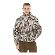 Zebra Gewatteerd Pufferjack ERL , Brown , Heren