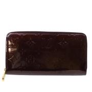 Pre-owned Leather wallets Louis Vuitton Vintage , Red , Dames