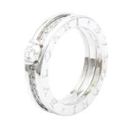 Pre-owned White Gold rings Bvlgari Vintage , Gray , Dames