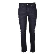 Katoen Elastaan Jeans Haikure , Black , Heren