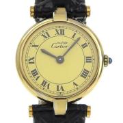 Pre-owned Metal watches Cartier Vintage , Yellow , Dames