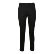 Katoenmix Stretch Jeans (+) People , Black , Dames