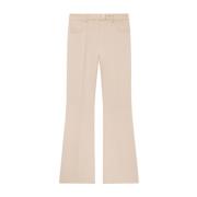 70s Bootcut Kameel Wijde Pijp Broek Courrèges , Beige , Dames