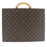 Pre-owned Canvas handbags Louis Vuitton Vintage , Brown , Dames