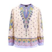 Multicolor Print Katoenen Shirt Etro , Multicolor , Dames