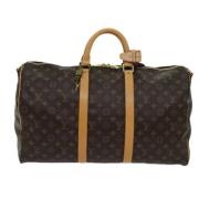 Pre-owned Canvas handbags Louis Vuitton Vintage , Brown , Dames