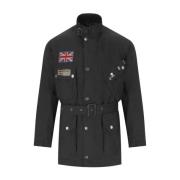 Steve McQueen 60ste Verjaardag Zwarte Wax Jas Barbour , Black , Heren