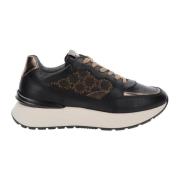 Leren Sneakers voor Vrouwen Nerogiardini , Black , Dames