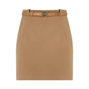 Kameel Riemrok Elisabetta Franchi , Beige , Dames