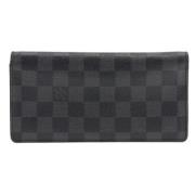 Pre-owned Canvas wallets Louis Vuitton Vintage , Black , Dames