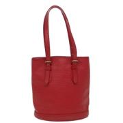 Pre-owned Leather shoulder-bags Louis Vuitton Vintage , Red , Dames