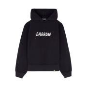 Hoodie met voorprint en smile-label Barrow , Black , Heren