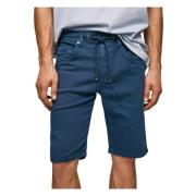 Katoenen Bermuda Gymdigo Slim Fit Pepe Jeans , Blue , Heren