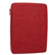 Pre-owned Leather wallets Louis Vuitton Vintage , Red , Dames