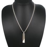 Pre-owned Metal necklaces Gucci Vintage , Gray , Dames