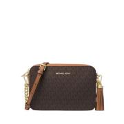 Camera Bandolier Tas Bruin Logo Michael Kors , Brown , Dames