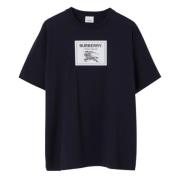 Zwarte Katoenen T-shirt Prorsum Burberry , Black , Heren