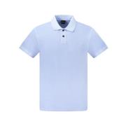 Lichtblauw Katoenen Poloshirt Hugo Boss , Blue , Heren