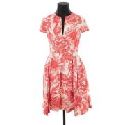 Pre-owned Silk dresses Dior Vintage , Red , Dames