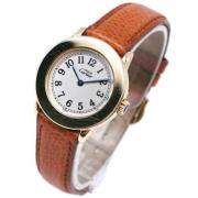 Pre-owned Leather watches Cartier Vintage , Brown , Dames