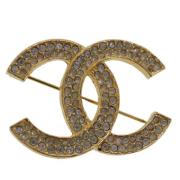 Pre-owned Metal chanel-jewelry Chanel Vintage , Yellow , Dames