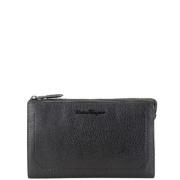 Pre-owned Leather clutches Salvatore Ferragamo Pre-owned , Black , Dam...