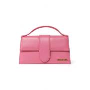 Pre-owned Leather handbags Jacquemus Pre-owned , Pink , Dames