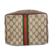 Pre-owned Plastic clutches Gucci Vintage , Brown , Dames